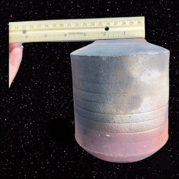 Art Pottery Laura Ross Pottery Vase Stoneware Ceramic Signed Vase Multicolor - Picture 11 of 15